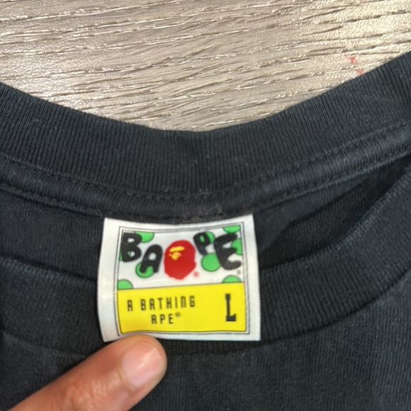 Used Men’s Large Bape Camo Ape T Shirt - Picture 2 of 5